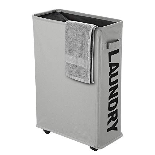 Slim Rolling Laundry Basket