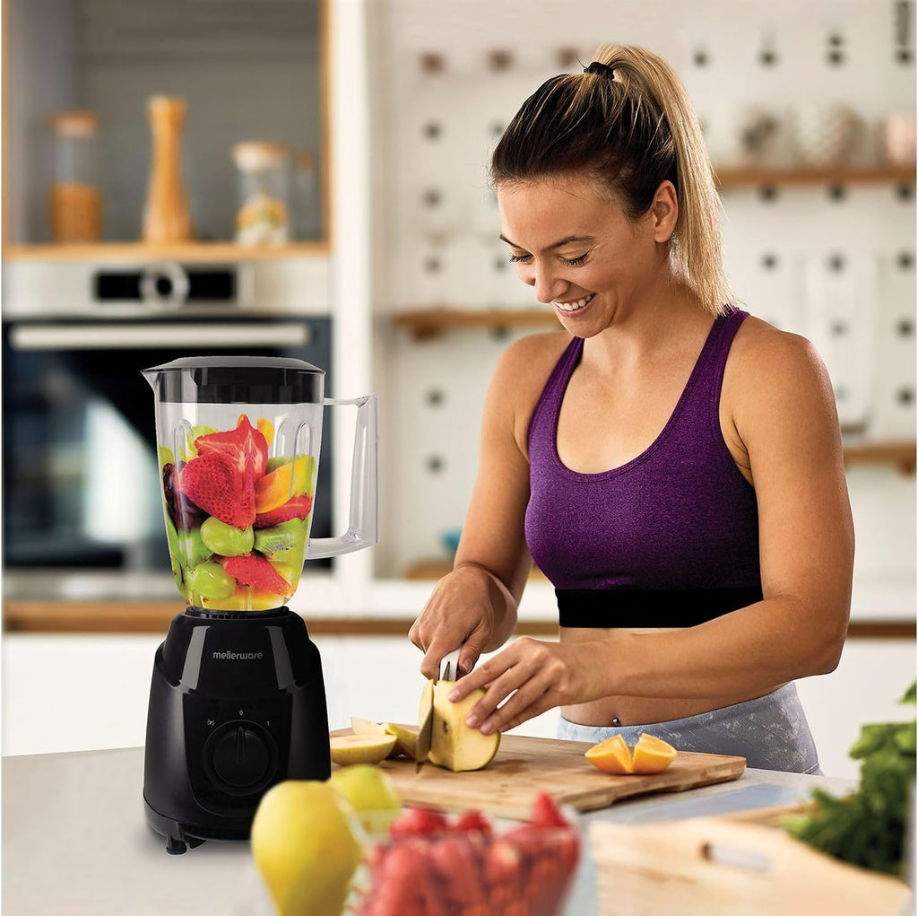 MELLERWARE Jug Blender Plastic Black 1L 300W "Fusion"
