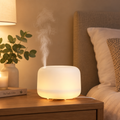 Aroma diffuser on bedside table